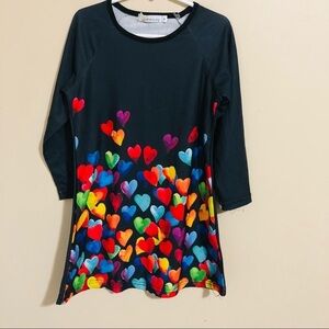 NWT Sunshine Swing Heart Dress